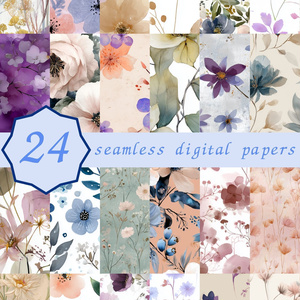 くすみニュートラルの花柄24種｜DustyMuted Vol.1 SoftNeutral