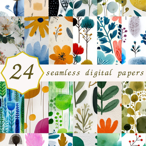 北欧テイストの花柄24種｜NordicFloral Vol.1 ScandiBloom