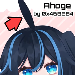 【Live2D item】Ahoge | アホ毛 (VtubeStudio required)