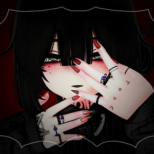 赤い爪 【 Selestia red nail】 【VRChat想定】