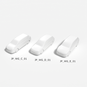 建築模型用 添景3Dデータ：ステーションワゴン3台セット（Pack 01） 3D Staffage Data for Architectural Scale Models: Station Wagons 3-Piece Set (Pack 01)