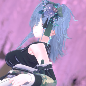 【VRChat想定】ヨーヨー柄の風鈴ピアス 缩略图 6