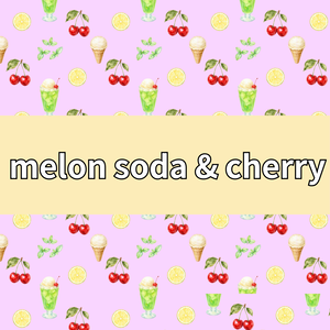 melon soda & cherry　パステルピンク
