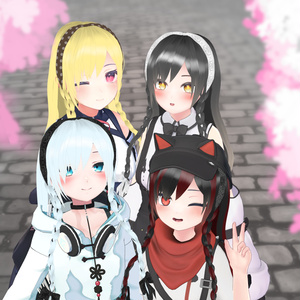 [24アバター対応]リボン三つ編みヘアRibbon Braided Hair 缩略图 3