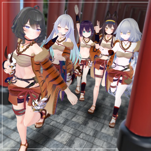 【オリジナル3Dモデル】鬼煌舞装 / kikoubusou 缩略图 12