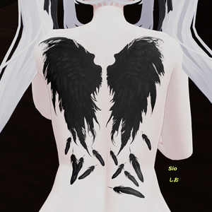 Fallen Angel Wings Tattoo / 堕天使の羽のタトゥ HD 4K