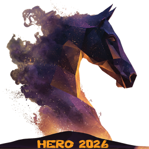 HERO 2026 Cosmic Geometric Horse Graphic Tee