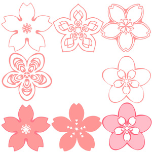 フリーアイコン素材集　桜