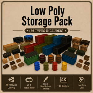 Low Poly Storage Pack - Boxes & Containers