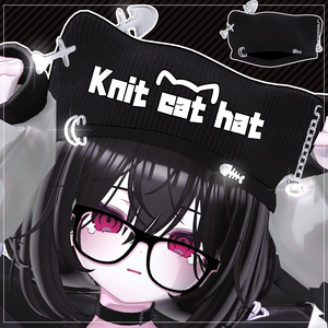  (^・ω・^ ) KNIT CAT HAT ✢ ニット帽 -<<
