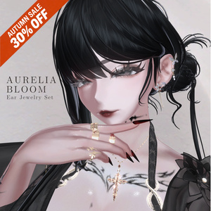【VRChat対応】 SALE 30%Off ～10/13まで AURELIA BLOOM – Ear Jewelry Set