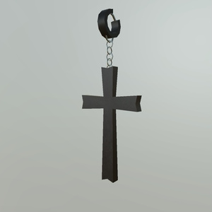 Accessories for VRChat] Simple cross earrings