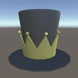 Accessories for VRChat] Hat with crown
