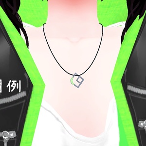 【VRChat用アクセサリー】四角いネックレス 缩略图 2