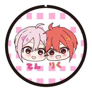 双子缶バッジ