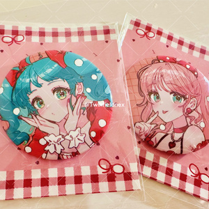 ホロ加工缶バッジB＜asteroid：鏡音リン＞ - Rella Artworks / 不安定+