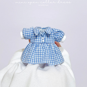 mini open collar dress...