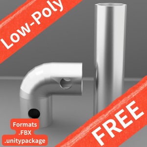 【無料サンプル】ストレートパイプ＆L字クランプセット/【FREE】Industrial Pipe & L-Clamp Set