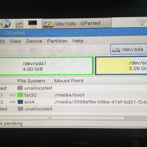 Raspbian jessie image with 4GB boot area for 8GB SD Card