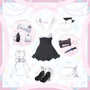 『CombatMaidDress　コンバットメイドドレス』複数アバター対応衣装 缩略图 3
