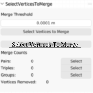 【無料】Select Vertices To Merge [Blender3.5.1 4.2対応]