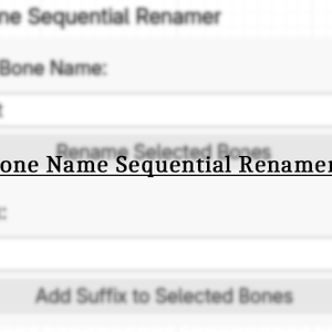 【無料】Bone Name Sequential Renamer [Blender4.2対応]