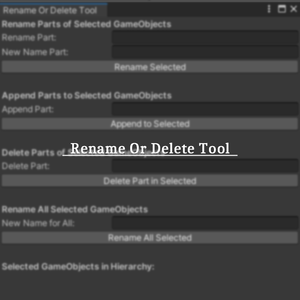 【無料】Rename Or Delete Tool [Unity2022.3.22f1対応]