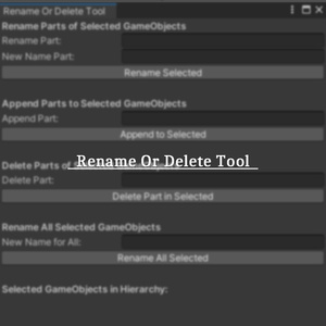 【無料】Rename Or Delete Tool [Unity2022.3.22f1対応]