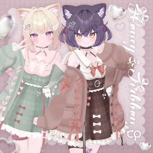 『Honey&Ribbon ハニーアンドリボン』複数アバター対応衣装