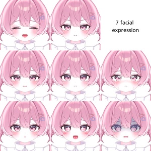 ♡｡ ．プラムちゃん デイリーメイクアップ テクスチャー+フェイスブレンドシェイプ．｡♡ / Plum-chan Daily Makeup Texture + Face Blendshape 缩略图 8