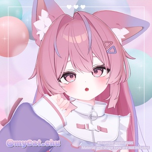 ♡｡ ．プラムちゃん デイリーメイクアップ テクスチャー+フェイスブレンドシェイプ．｡♡ / Plum-chan Daily Makeup Texture + Face Blendshape 缩略图 5