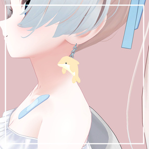 【VRC想定】Dolphin Earring【PB対応】 #MAHOUNOHEYA #VRChat 缩略图 6
