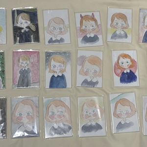 油絵 絵画 シロツメクサの花畑【A3】 - arashi1783 - BOOTH