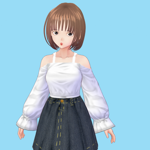 シンプルオフショル【Vroid・セシル変身テクスチャ】