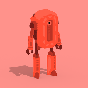 db-05 | ドット絵スタイルのローポリロボット