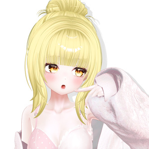 【9 アバター対応】【VRC Hair】 Odango hair / お団子ヘア