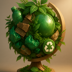 エコ・リサイクル地球儀アート – Eco Recycle Globe Art