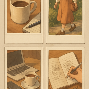 Lo-Fi Mini Story Tiles｜ローファイ日常ミニタイル　２枚セット