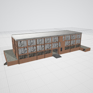 3d 建物 二階建て　廃墟　探索　ホラー