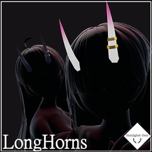 [VRChat] LongHorns v2【3Dモデル】