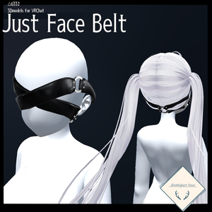 [VRChat] Just Face Belt_夜中のテンション【3Dモデル】