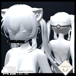 [VRChat] Just 口枷_夜中のテンション(2アバタ対応)【3Dモデル】
