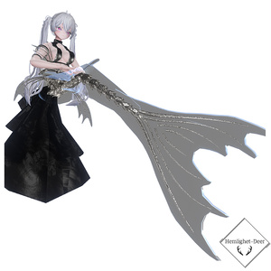 [VRChat] 骨尻尾の人魚/SkeletonMermaid_V2 [3sAvatart対応]【3Dモデル】 缩略图 6