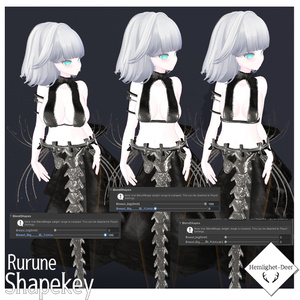 [VRChat] 骨尻尾の人魚/SkeletonMermaid_V2 [3sAvatart対応]【3Dモデル】 缩略图 10