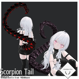 [VRChat] Scorpion Tail (Supported by 5 avatars) [3D model