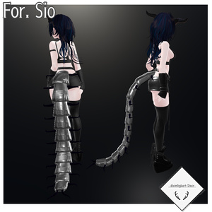 [VRChat] Centipede Tail  (対応: 5アバター)【3Dモデル】 缩略图 5