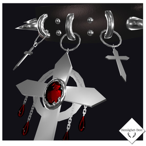 [VRChat] Collar Spik(Choker) 【3Dモデル】 缩略图 6