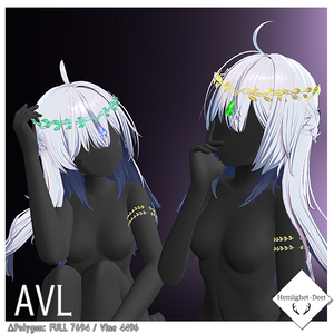 [VRChat] Alv (シェイプキー/PBあり/HEAD accessory)【3Dモデル】