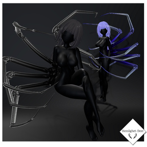 [VRChat] Arachne(2種の蜘蛛の脚Asset)【3Dモデル】 缩略图 2