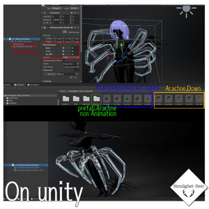 [VRChat] Arachne(2種の蜘蛛の脚Asset)【3Dモデル】 缩略图 9